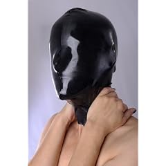 Latex Maske von Kunzmann, schwarz, Gr�sse L