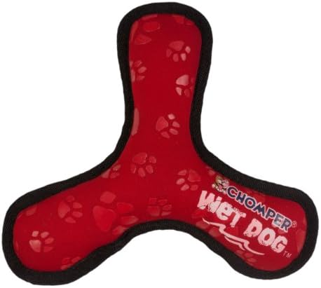 CHOMPERS TOYS 166061 Wet Dogs Neopren Belted Tri Flyer for Pets, 10-Inch