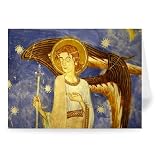 Angel on the west wall (fresco) by - Greeting Card (Pack of 2) - 7x5 inch - Art247 - Standard Size - Pack Of 2
