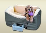 Snoozer Lookout My Buddy with Burgandy Vinyl Cover Dog Car Seat