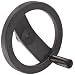 2 Spoked Black Powder Coated Aluminum Dished Hand Wheel with Fold-A-Way Handle, 8" Diameter, 5/8" Hole Diameter (Pack of 1)