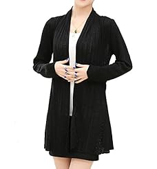 Spring Cotton/Knit Draped Long Sleeves Sweater  Dress