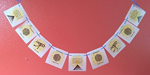 Tiny Sacred Geometry Prayer Flag. All proceeds to charity. Free domestic shipping.