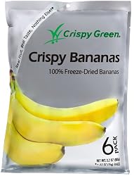 Crispy Green Fruit Snacks, Crispy Bananas, 3.2-Ounce Pouches (Pack of 3)