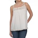 BCBGMAXAZRIA Off White Woven Tank Top