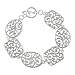 Sterling Silver Filigree Toggle Bracelet