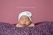 Melondipity Girls White Newborn Authentic Hospital Grade Baby Hat- White Flower