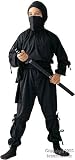 Child's Black Ninja Costume (Size:Small 4-6)