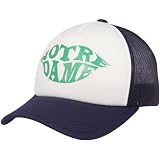 NCAA adidas Notre Dame Fighting Irish Ladies Navy Blue-Natural Kiss Adjustable Trucker Hat