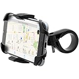 Aduro U-GRIP PLUS Universal Bike, Motorcycle, Handlebar, Roll Bar Mount for Smart Phones, Apple iPhone 6 / 6 Plus / 5 / 5S / 5C / 4 / 4S, Samsung Galaxy S3 / S4 / S5 / S6 / NOTE 2 / Note 3 / Note 4, Motorola Droid RAZR / MAXX, HTC EVO 4G, HTC One X, LG Revolution, GPS Holder (Black)