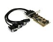 StarTech.com 4 Port PCI Dual Profile RS232 Powered Serial Adapter Card (PCI4S650PW)