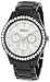 XOXO Women's XO5406 Black Enamel Bracelet With Rhinestones Accent Watch