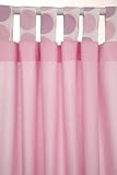 Baroo 46 x 54-inch Polka Tab Top Curtains (Pink)
