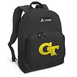 Georgia Tech Backpack Compact Yellow Jackets Logo SMALLER than Cumbersome Full-Size Packs- cute Small Back Pack for Travel, Daypack School Bags Best Unique Gifts For Boys, Girls, College Students -