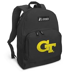 Georgia Tech Backpack Compact Yellow Jackets Logo SMALLER than Cumbersome Full-Size Packs- cute Small Back Pack for Travel, Daypack School Bags Best Unique Gifts For Boys, Girls, College Students -