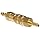 Brass Double Shut-Off Quick Connect Tube Fitting, Barbed Coupler, 3/16" Tube ID, with Buna-N Seal