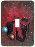 Light Switchplate Cover - Single Toggle - Metal-Designer Switch Plate: Christmas - Xmas - (SCSXM-011)