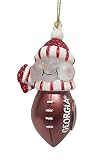 3.5 Georgia Bulldogs NCAA Lighted Touchdown Snowman Christmas Ornament #21327