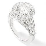 14K White or Yellow Gold Moissanite Fancy Ring