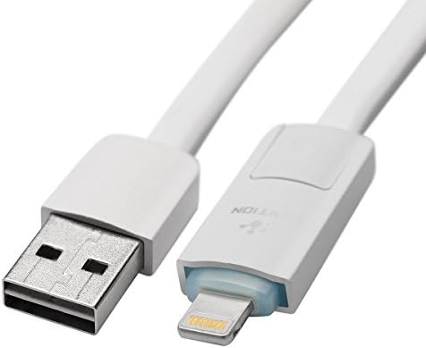 LEDVAS 3FT Colorful New 2 in 1 USB Data Sync Charger Cable Adapter for iPhone Android Phone (Grey)