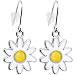 Dangling Daisy Fishhook Earrings