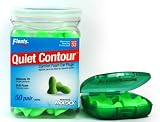 Flents Contour Ear Plugs - Soft Comfort! 50 Pair with Flents Green Ear Plug Case