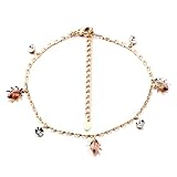 Pugster Ladybird Gold Chained Bracelets
