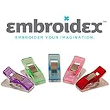 Set of 50 Pcs Embroidex Premium NO PINS! Colorful Clips Beginners & Professional Sewers Sewing Quilting Crafts Wonder Clips Assorted Colors
