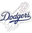Los Angeles Dodgers Logo MLB Car Magnet