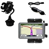 Garmin Nuvi 850 Auto Cup Holder with Car Charger - Uses Gomadic TipExchange