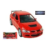 (WELLY) Die Cast Collection Mitsubishi lancer Evolution 8 In Red 