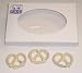 Scott's Cakes 1/2 lb. White Chocolate Covered Pretzel in a White Gourmet Box