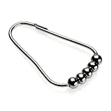 Croydex Chrome Bead Shower Curtain Rings