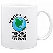 New " World's Best Vending Machine Servicer / Graphic " Mug Occupations