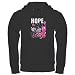 Artsmith, Inc. Hoodie (Dark) Cancer Hope for a Cure – Pink Ribbon