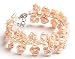 Oi! Ladies B0864 Pink Fresh Water Pearl Bracelet