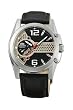 Orient #CDB02002B Men's Leather Strap Semi Skeleton Automatic Watch
