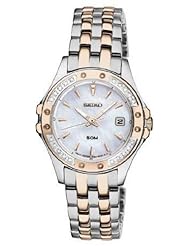 Seiko Mother Of Pearl Dial Two-Tone Stainless Steel Ladies Watch SXDE84