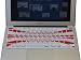 RED CURVE DESIGN iPearl High Grade Silicone Keyboard Skin Cover (Retail Packaging) for Apple A1370 MacBook Air 11.6-inch