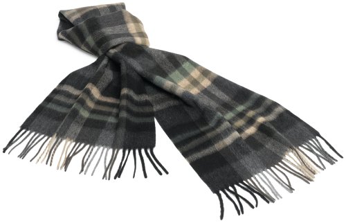 V. Fraas Men's Wool And Cashmere Hombre Plaid Muffler
