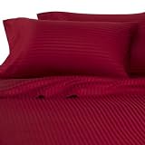 1000 Thread Count Egyptian Cotton 1000TC Down Comforter and Duvet Set, King, Red Damask... by 