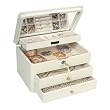 "Katherine" Mele Pearl Finish Jewelry Box