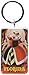 Disney Villains Queen of Hearts Rectangular Lucite Key Ring