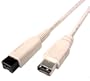 Cables Unlimited 6-Feet 9-Pin to 6-Pin IEEE 1394B Bilingual Firewire 800 Cable (MSC512006)
