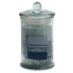 White Tea And Ginger Scented Jar Candle Small