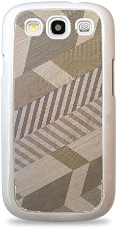 Diagonal Chevron ed Pattern White Hardshell Phone Case for Samsung Galaxy S3