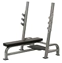 York Oly Flat Bench with Gun Racks