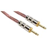 HOSA SPEAKER CABLE, CLEAR INSULATION, 12AWG x2, 5 ft. Uses Jumbo-shell 1/4" Plugs. (Discontinued by Manufacturer)