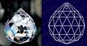 40mm 1- 1.2" Crystal Ball 30% Lead Suncatcher