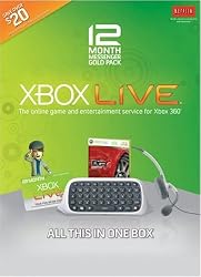Xbox 360 Live 12 Month Messenger Gold Pack